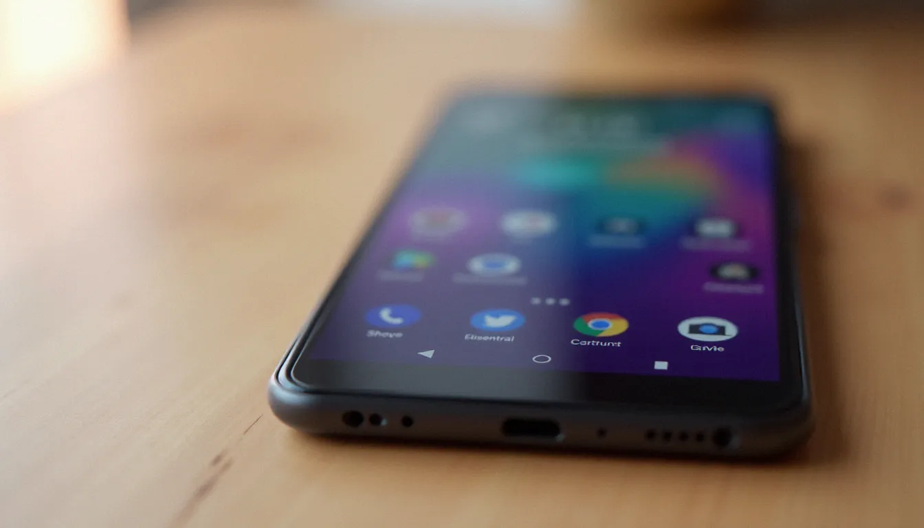 Écran AMOLED 120 Hz du CMF Phone 1 affichant une galerie photo avec des noirs profonds et des couleurs éclatantes caractéristiques de la technologie OLED