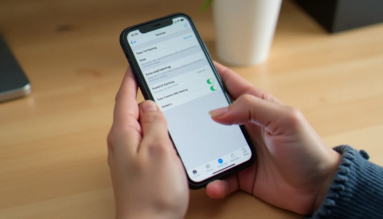 Mains tenant un iPhone affichant l'écran de réinitialisation iOS, étape indispensable pour préparer un iPhone à la revente en toute sécurité