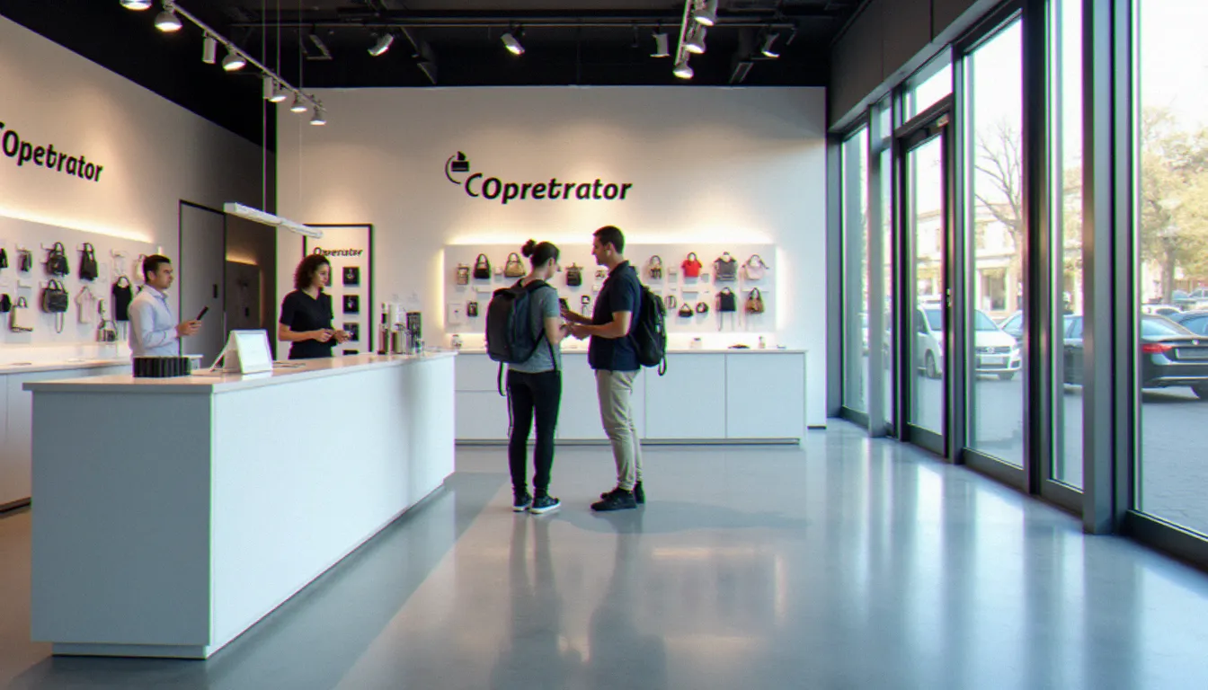 Boutique opérateur mobile en France avec un client se renseignant sur son numéro mobile auprès d'un technicien