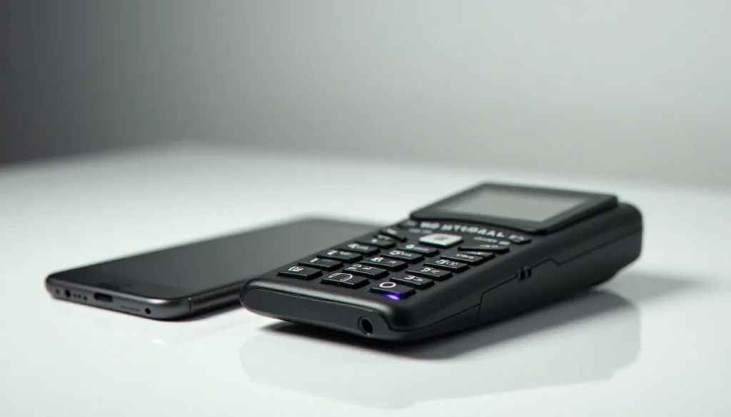 Le premier téléphone mobile inventé par Martin Cooper (Motorola, 1973) comparé à un smartphone moderne, illustrant l'évolution du mobile avishkar