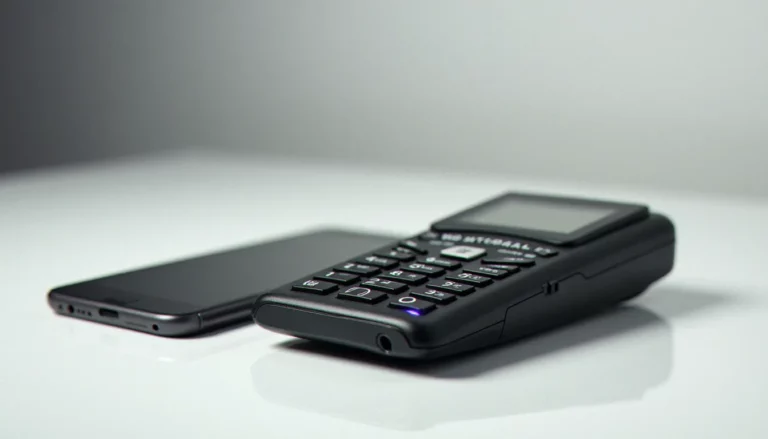 Le premier téléphone mobile inventé par Martin Cooper (Motorola, 1973) comparé à un smartphone moderne, illustrant l'évolution du mobile avishkar