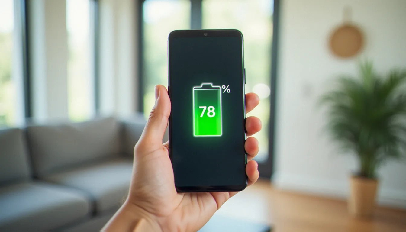 Vérification de la santé de la batterie sur un smartphone